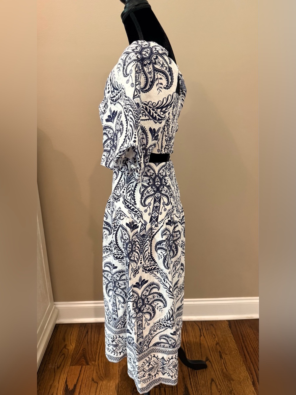 Women’s FARM RIO linen tropical cameo printed top & midi skirt- Size XS/S - Picture 6 of 13